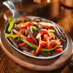 Fajitas de Carne e Pimentões